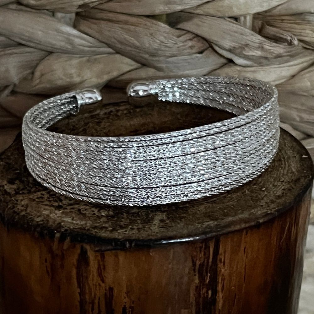 Multi-layer Silver-Tone Bracelet